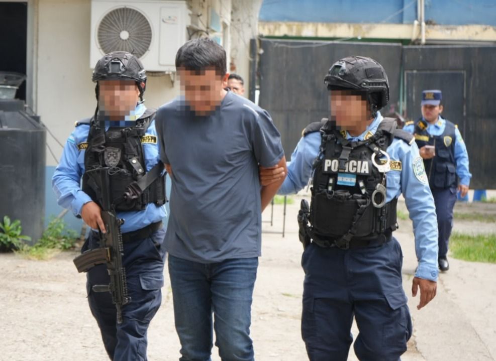 El mexicano detenido es originario de Culiacán, Sinaloa. Foto: Policía Nacional de Honduras